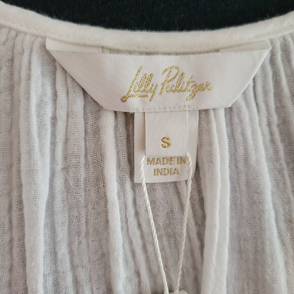 Lilly Pulitzer Zemini Maxi Coverup in White NWT - Picture 8 of 10